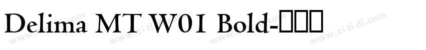 Delima MT W01 Bold字体转换